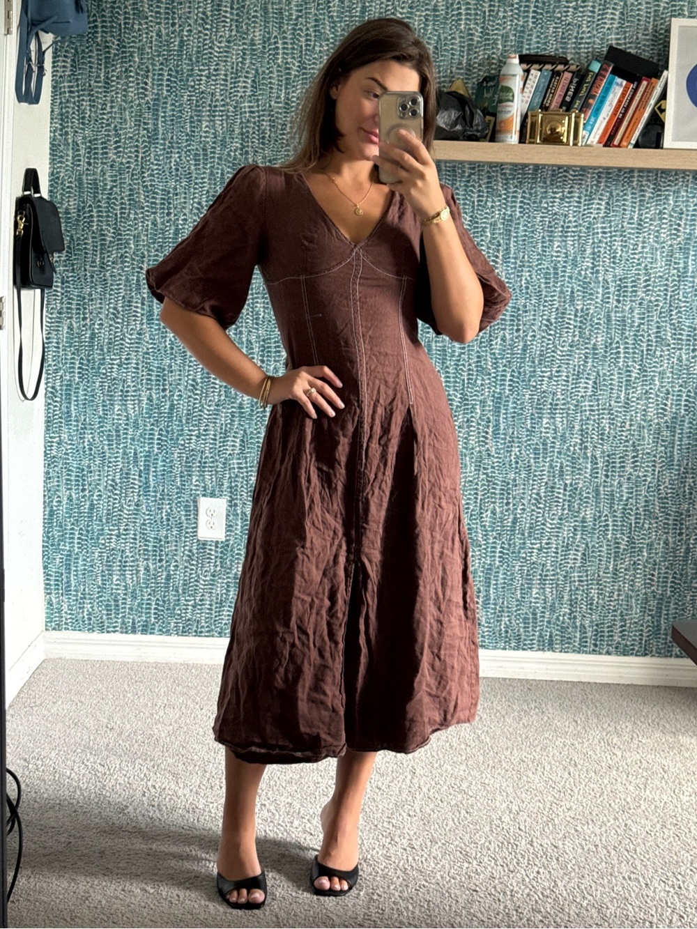 Sancia Mari Linen Dress size medium